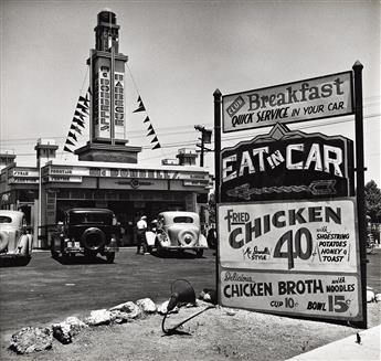 JOHN GUTMANN (1905-1998) Eat in Car * Auto Ferries.